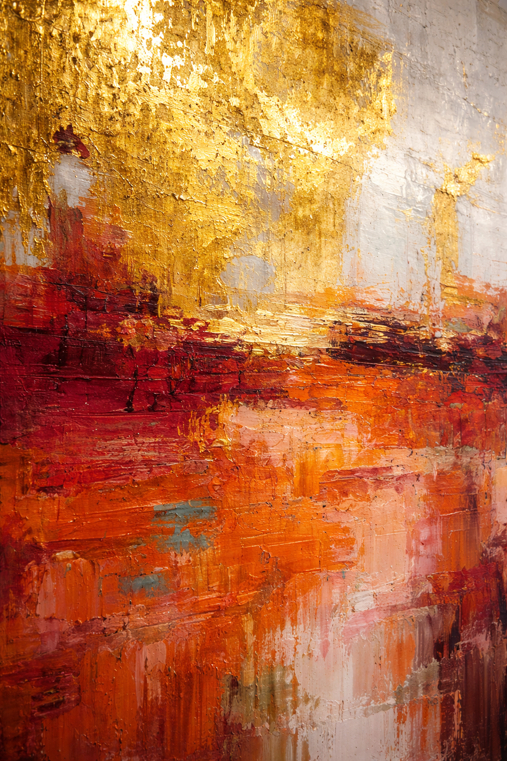 AVIORART Rust Gold Wall Art Canvas