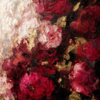 AVIORART Wine Flowers Wall Art Canvas