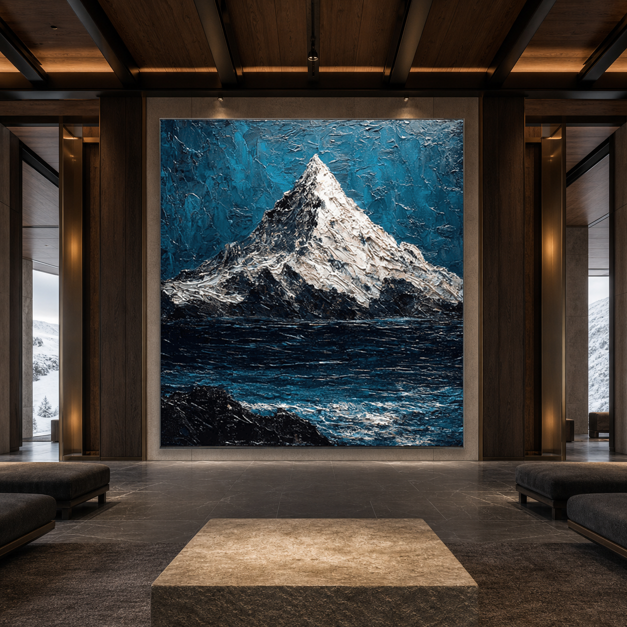 AVIORART Alpine Summit Wall Art Canvas