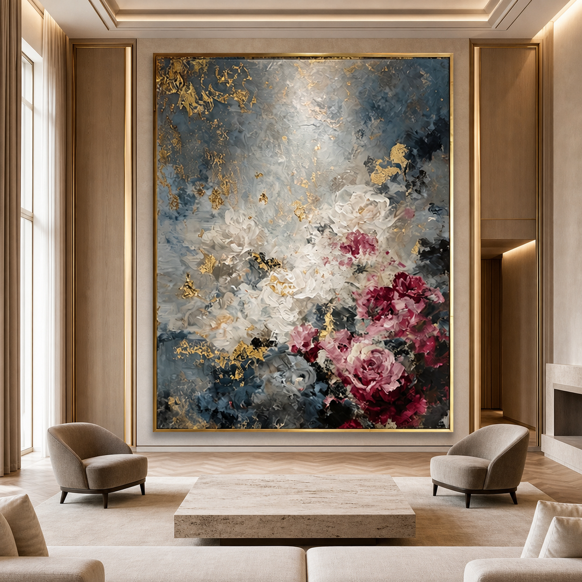 AVIORART Ash Roses Wall Art Canvas