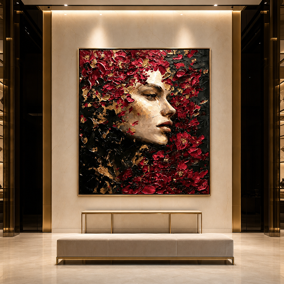 AVIORART Beauty In the Dark Wall Art Canvas