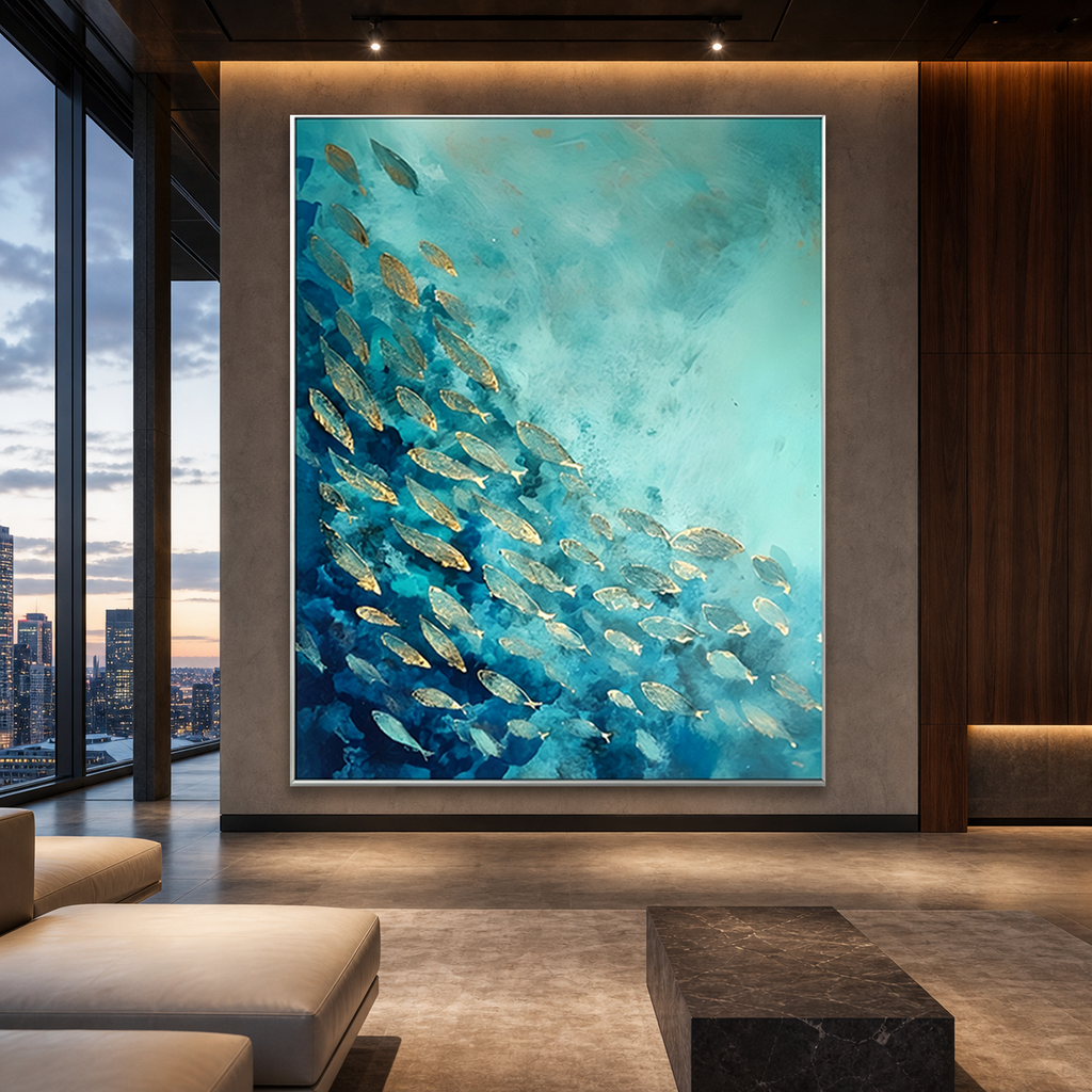 AVIORART Blessed Sea Wall Art Canvas