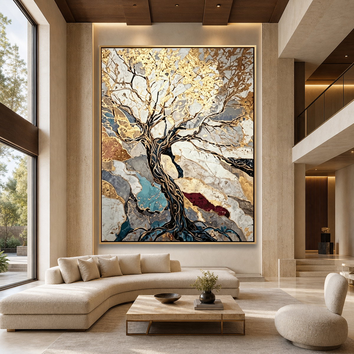 AVIORART Blessings Tree Wall Art Canvas