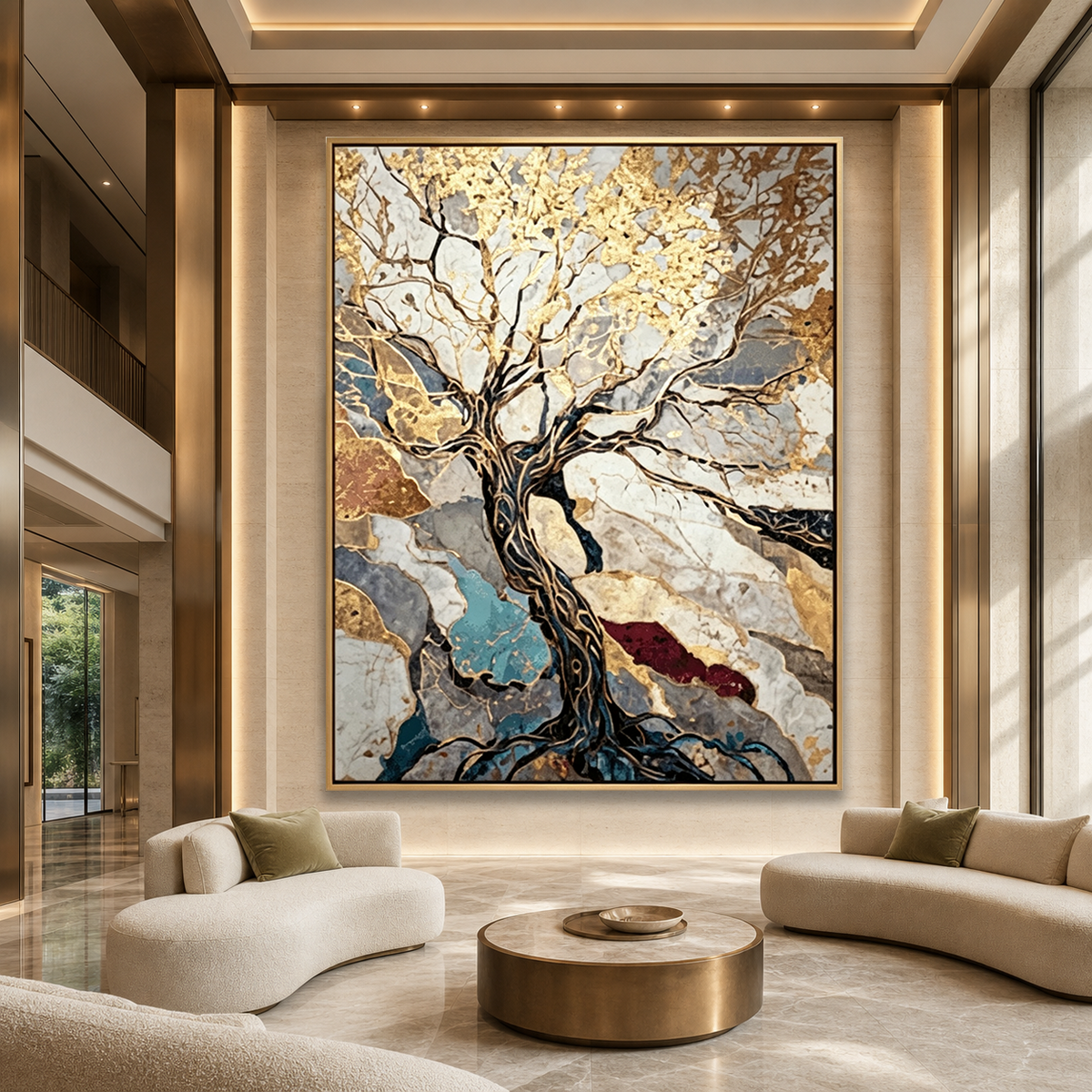 AVIORART Blessings Tree Wall Art Canvas