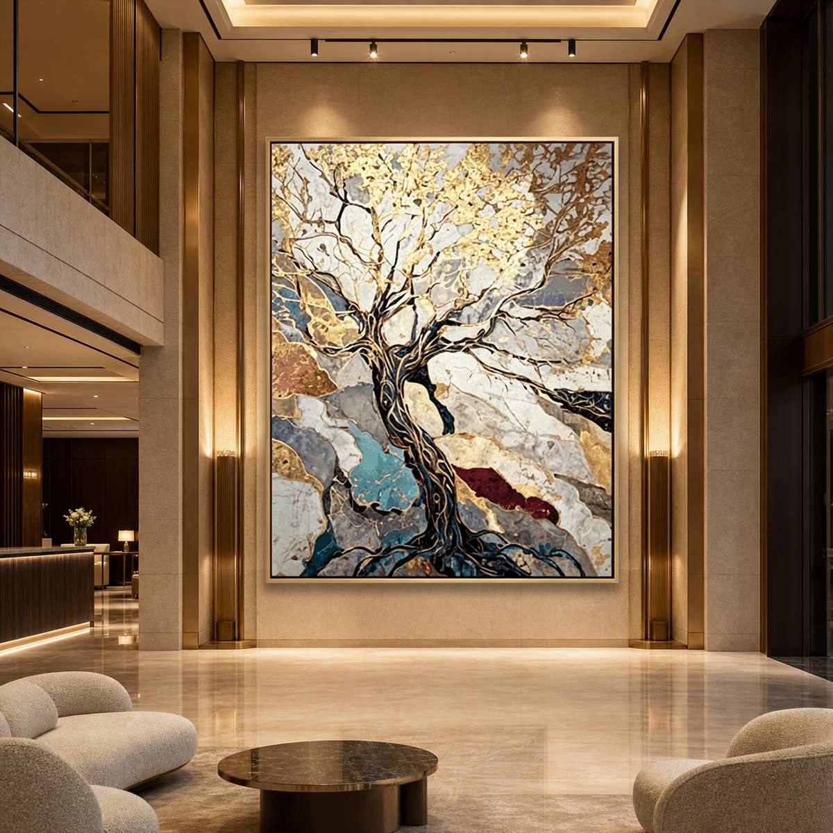 AVIORART Blessings Tree Wall Art Canvas