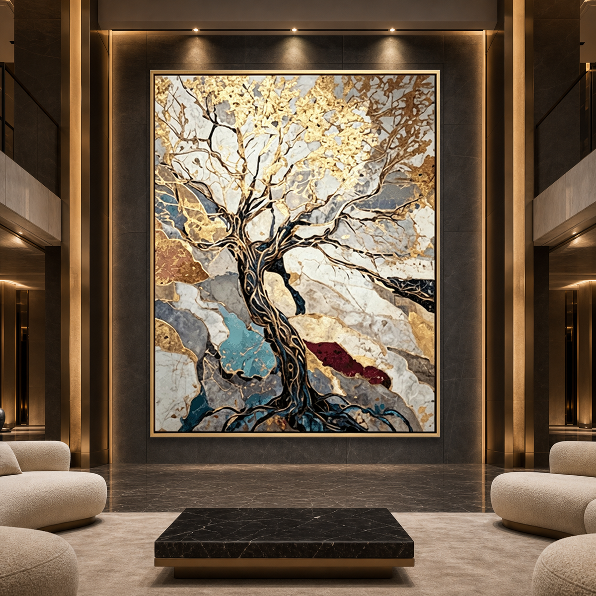 AVIORART Blessings Tree Wall Art Canvas