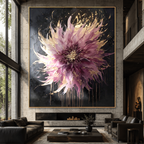AVIORART Blooms at Night Wall Art Canvas
