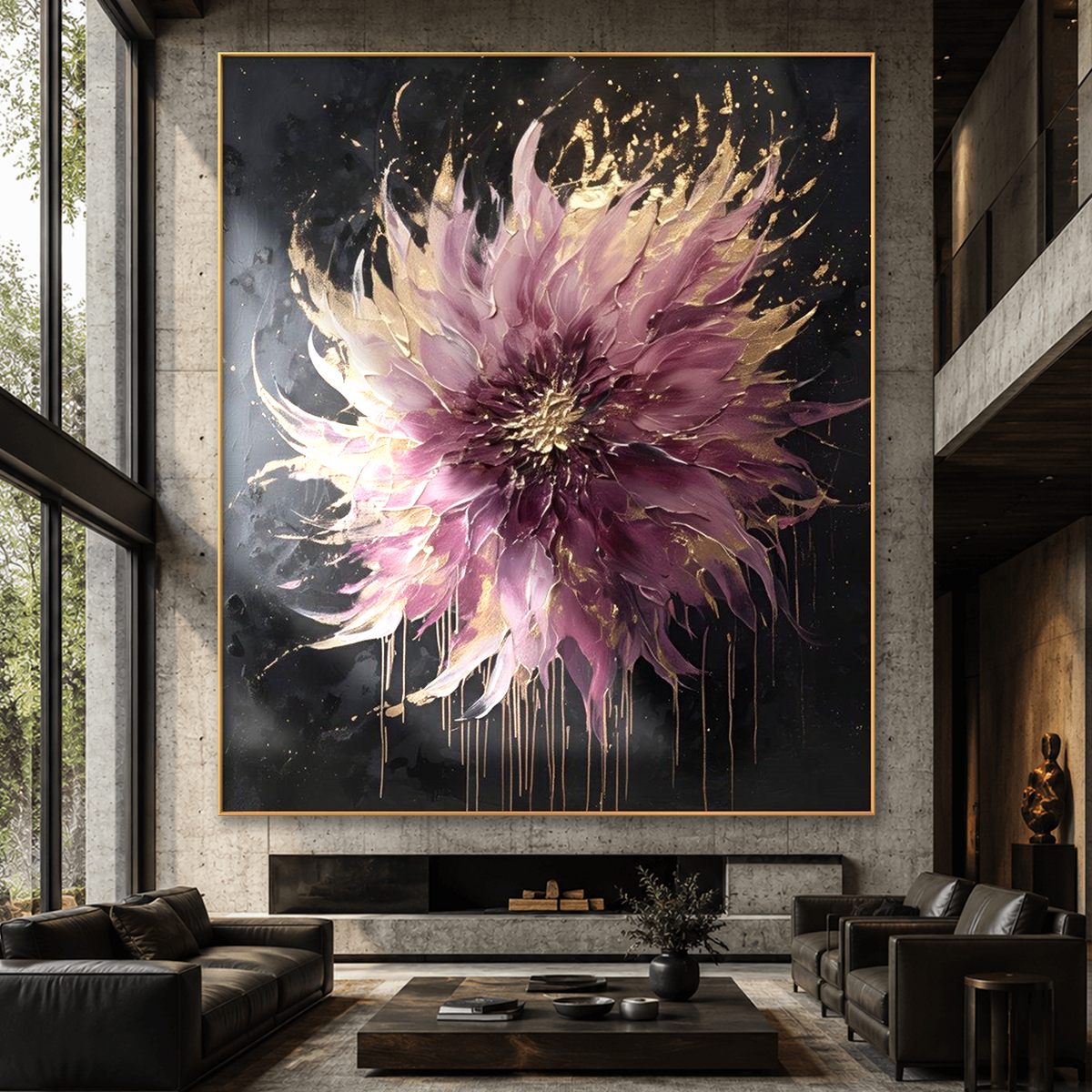 AVIORART Blooms at Night Wall Art Canvas