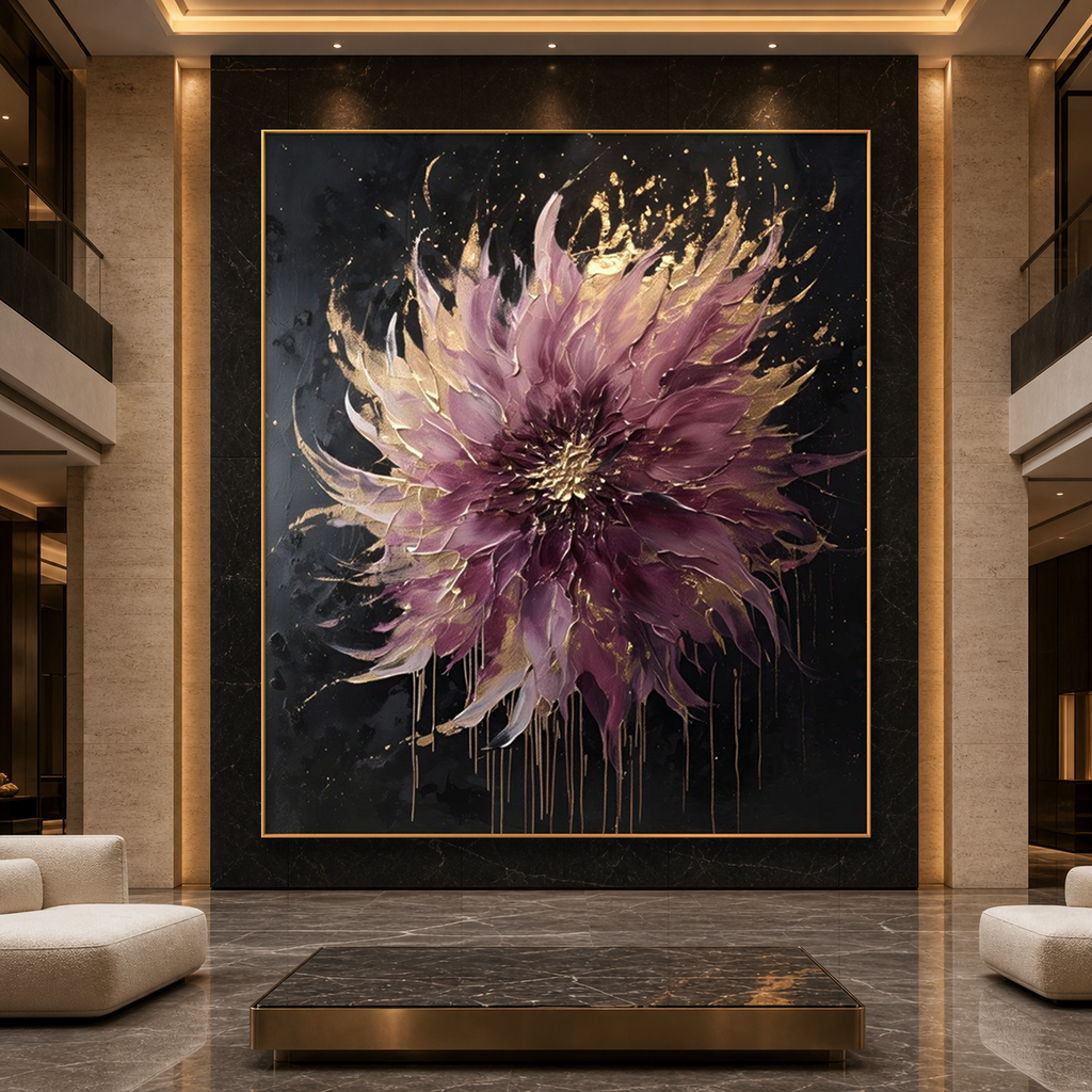 AVIORART Blooms at Night Wall Art Canvas