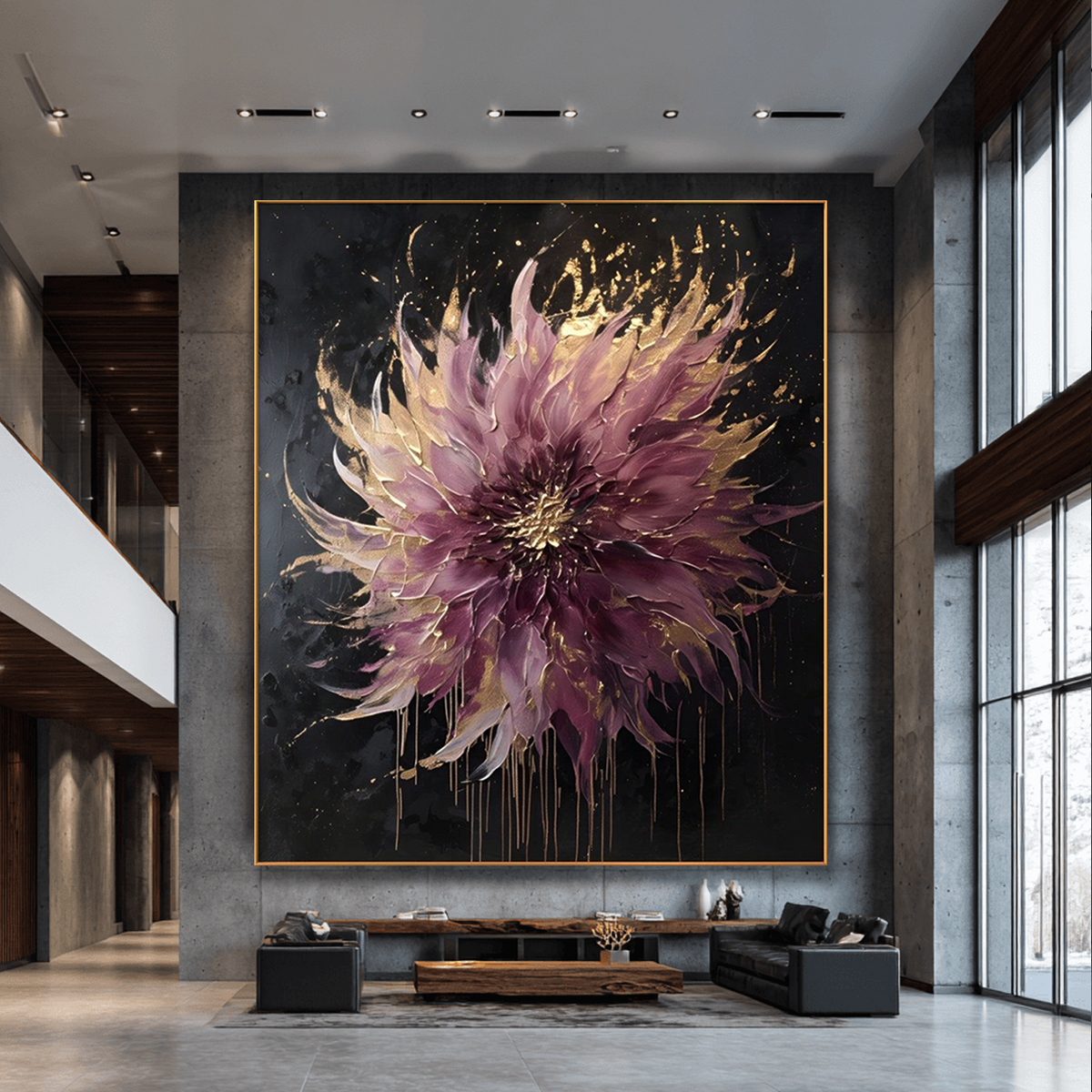 AVIORART Blooms at Night Wall Art Canvas