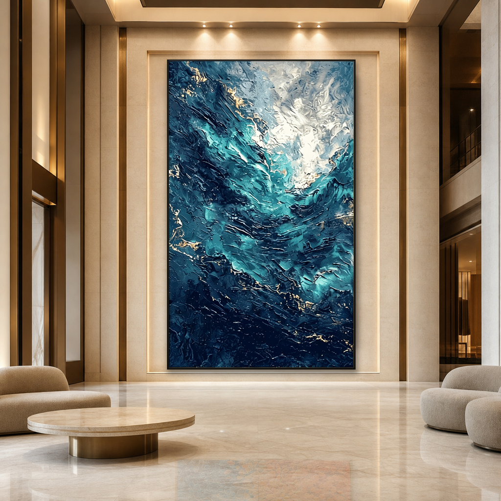 AVIORART Blue Abyss Wall Art Canvas