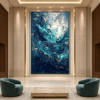 AVIORART Blue Abyss Wall Art Canvas