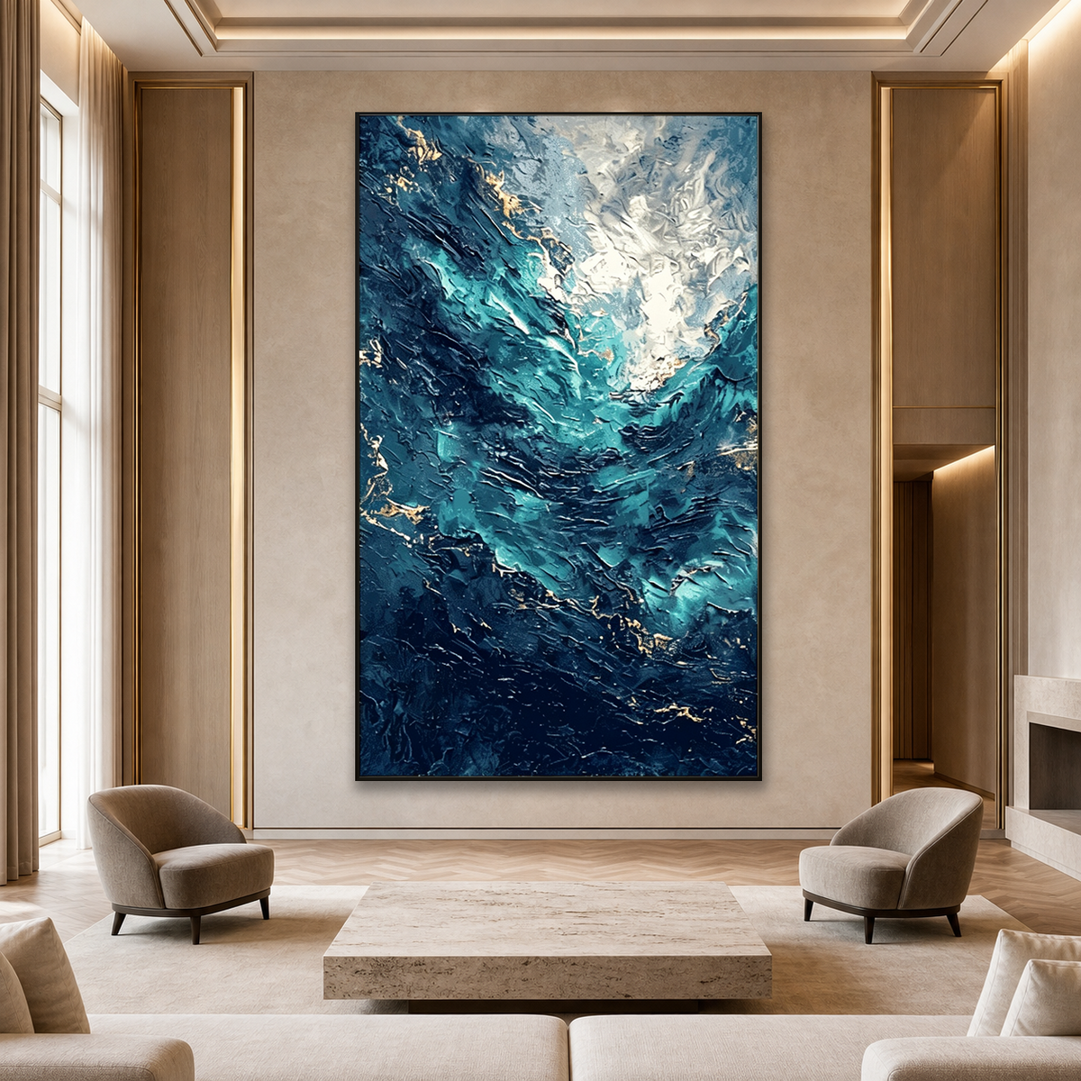 AVIORART Blue Abyss Wall Art Canvas