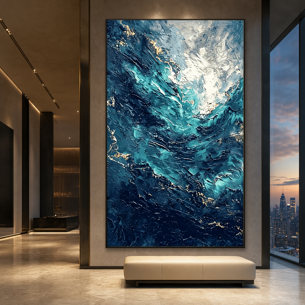 AVIORART Blue Abyss Wall Art Canvas