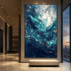 AVIORART Blue Abyss Wall Art Canvas