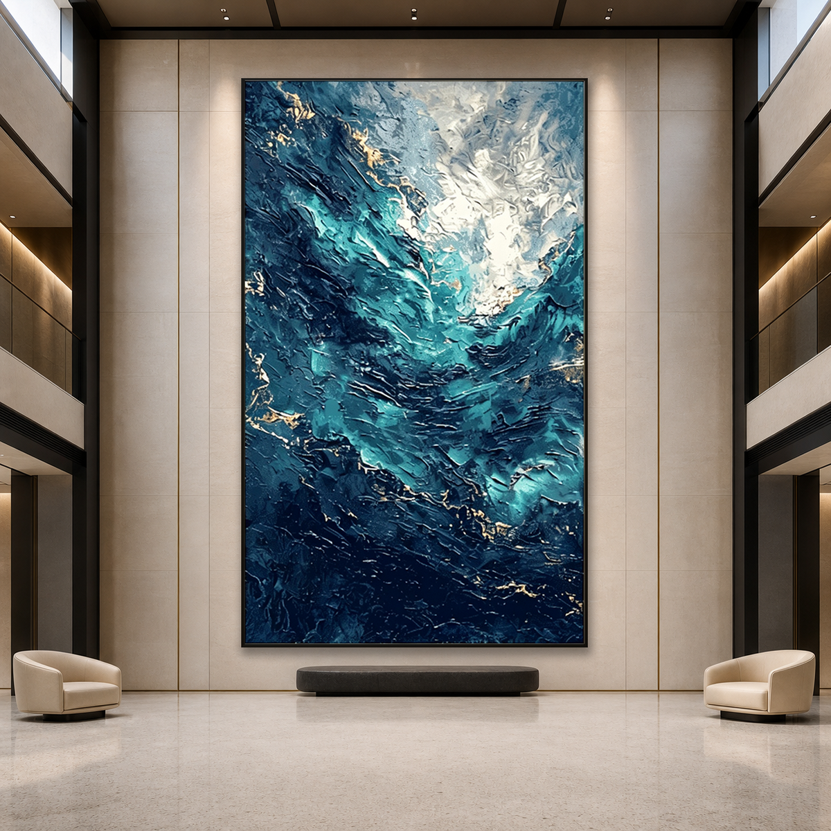 AVIORART Blue Abyss Wall Art Canvas