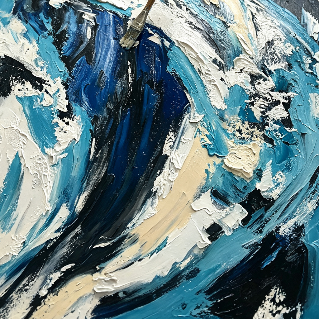 AVIORART Blue Soul Wall Art Canvas