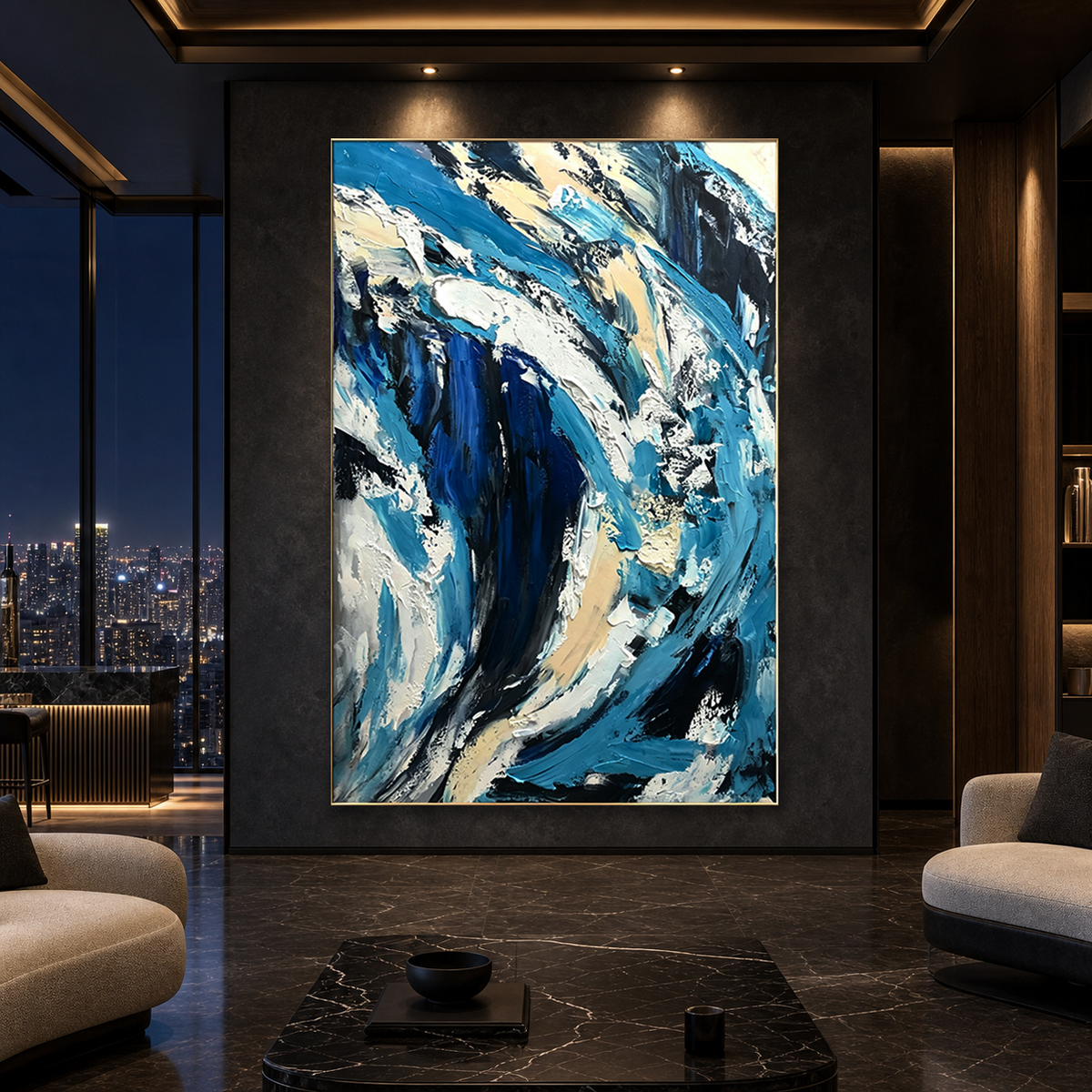 AVIORART Blue Soul Wall Art Canvas