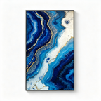AVIORART Blue Stone Wall Art Canvas
