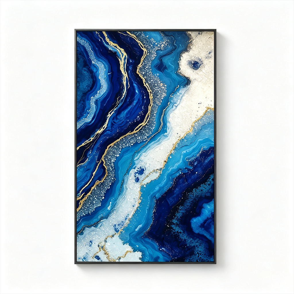 AVIORART Blue Stone Wall Art Canvas