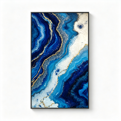 AVIORART Blue Stone Wall Art Canvas