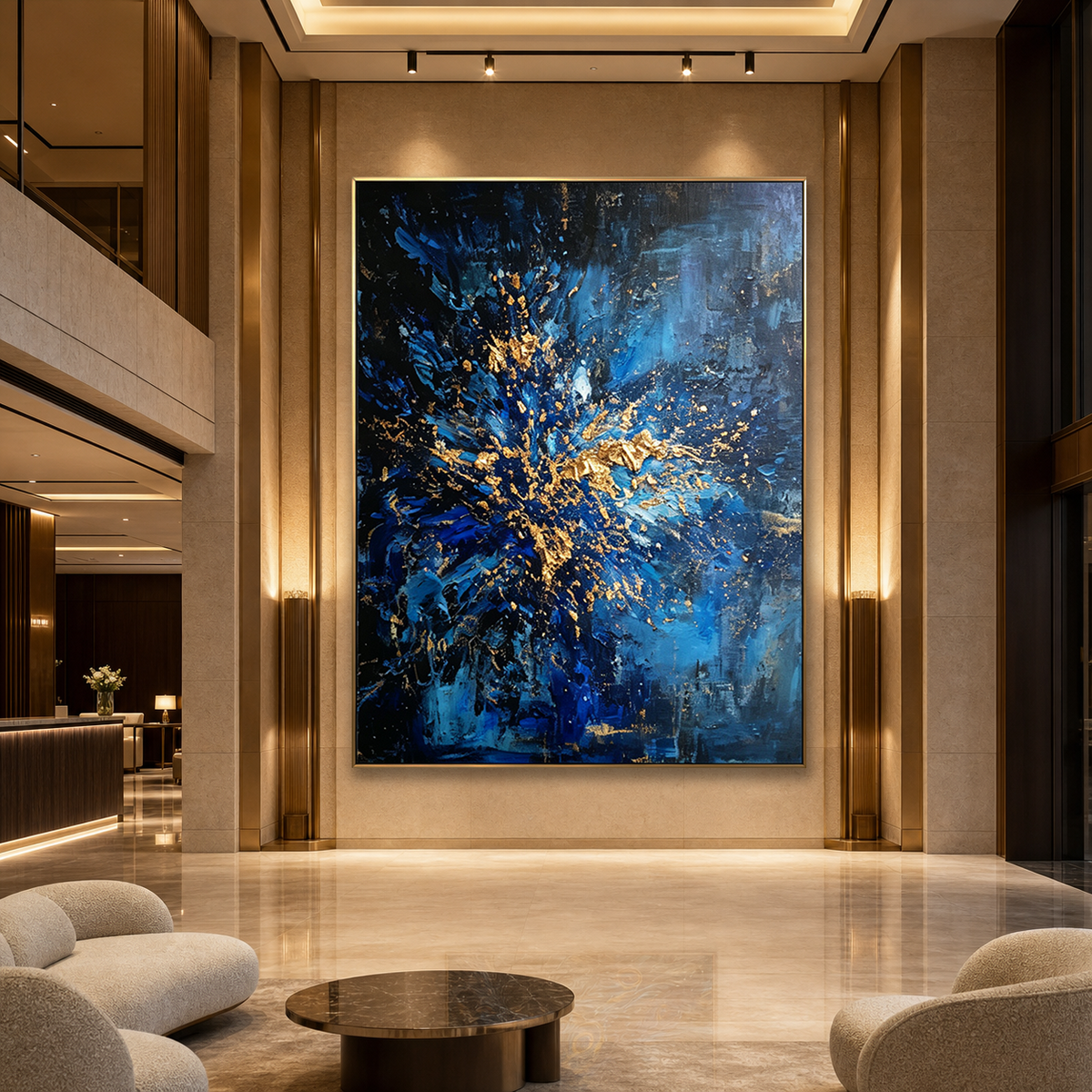 AVIORART Blue Supernova Wall Art Canvas