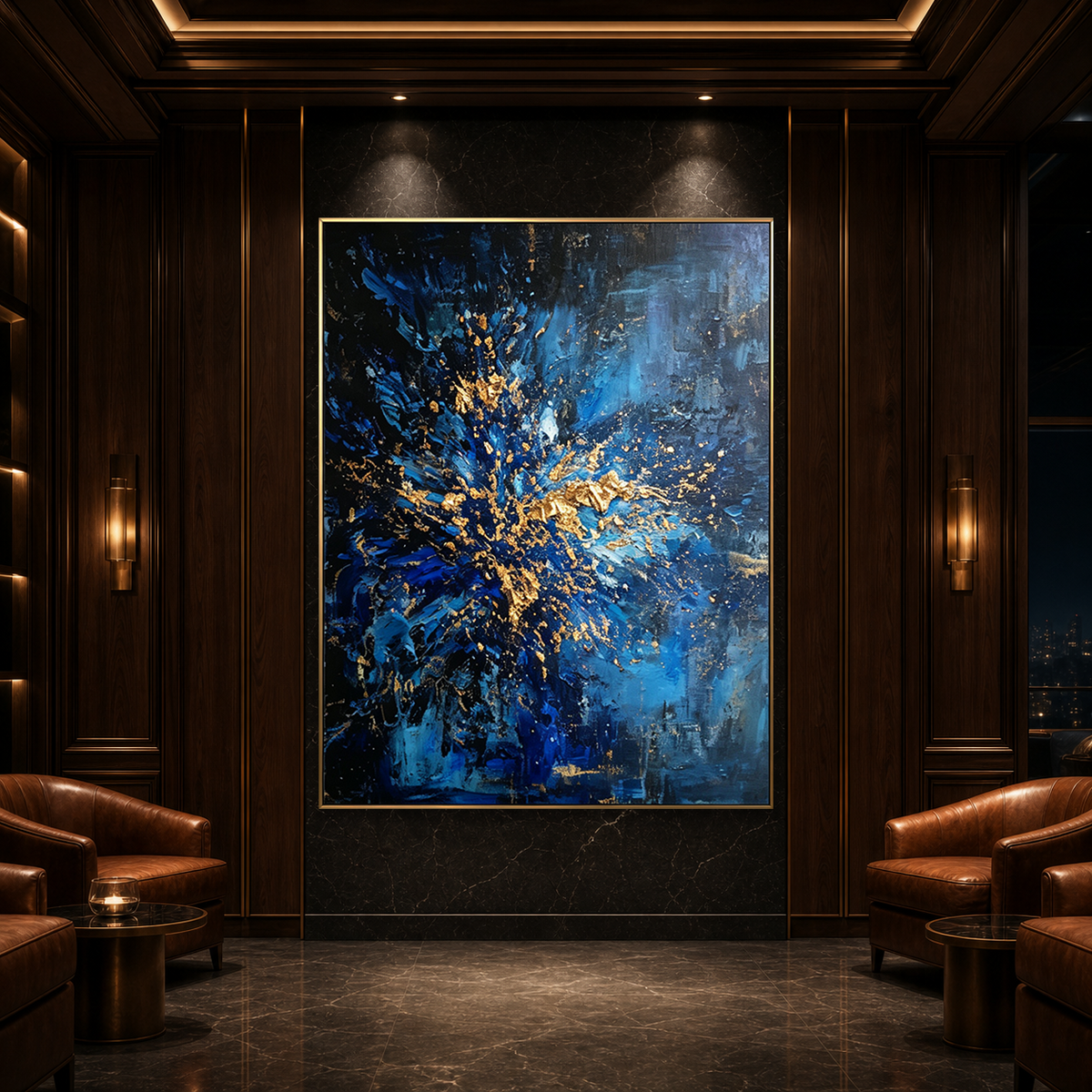 AVIORART Blue Supernova Wall Art Canvas