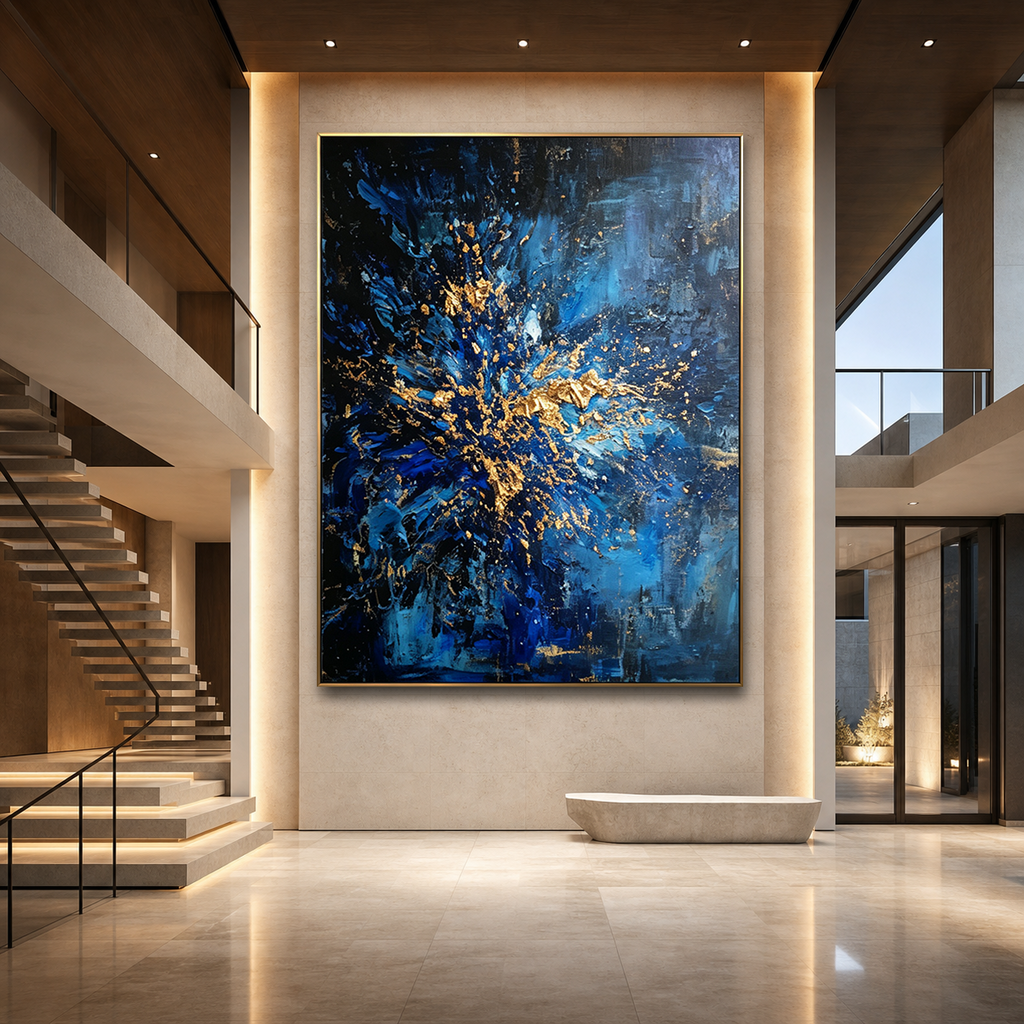 AVIORART Blue Supernova Wall Art Canvas