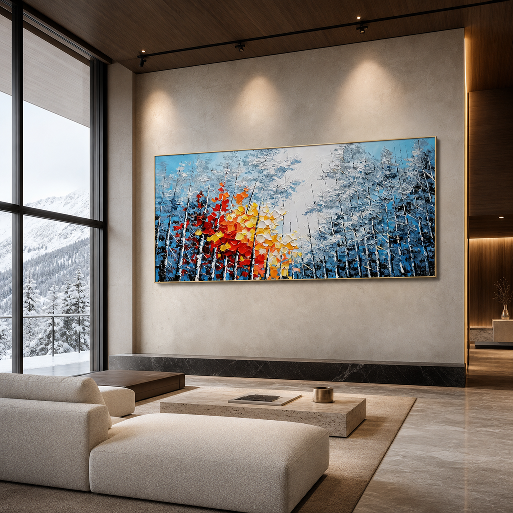 AVIORART Blue Attraction Wall Art Canvas