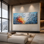 AVIORART Blue Attraction Wall Art Canvas