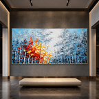 AVIORART Blue Attraction Wall Art Canvas