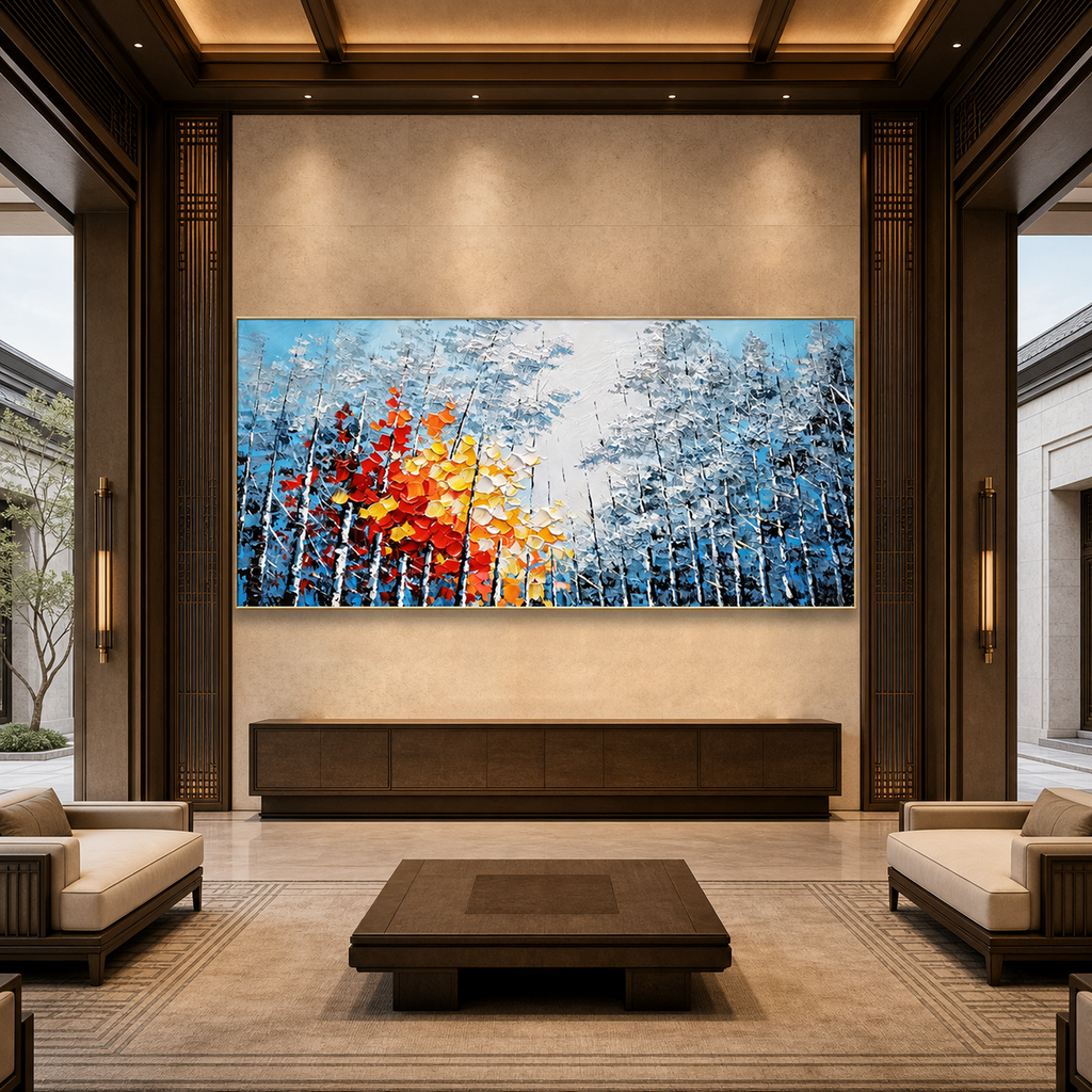 AVIORART Blue Attraction Wall Art Canvas