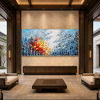 AVIORART Blue Attraction Wall Art Canvas