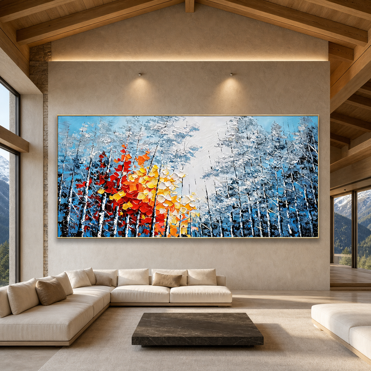 AVIORART Blue Attraction Wall Art Canvas