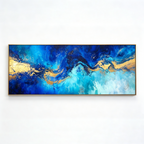 AVIORART Blue Infinity Wall Art Canvas