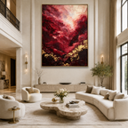 AVIORART Bordeaux Sky Wall Art Canvas