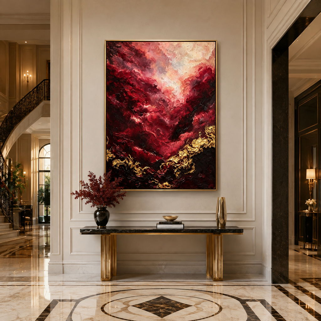 AVIORART Bordeaux Sky Wall Art Canvas
