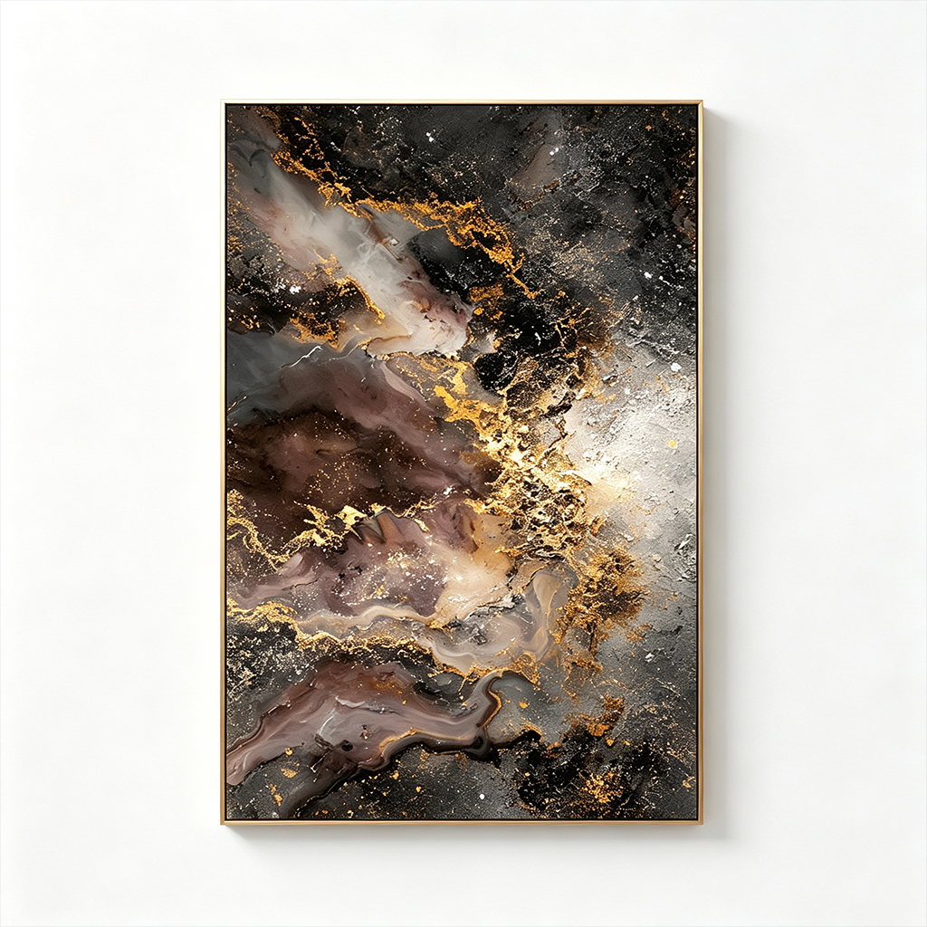 AVIORART Bronze Nebula Wall Art Canvas