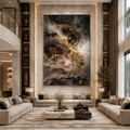 AVIORART Bronze Nebula Wall Art Canvas