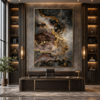 AVIORART Bronze Nebula Wall Art Canvas