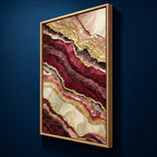 AVIORART Burgundy Depths Wall Art Canvas