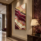AVIORART Burgundy Depths Wall Art Canvas