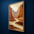 AVIORART Canyon Gold Wall Art Canvas