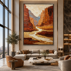 AVIORART Canyon Gold Wall Art Canvas