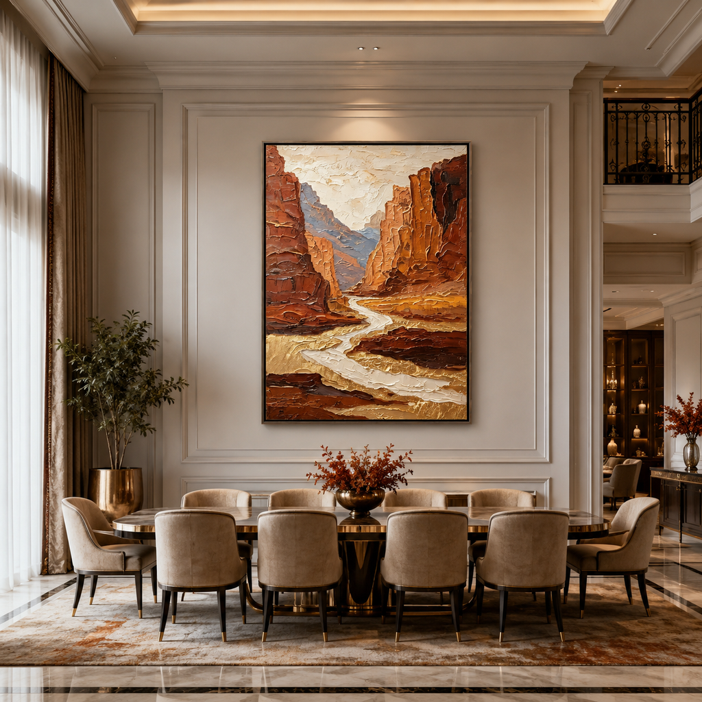 AVIORART Canyon Gold Wall Art Canvas