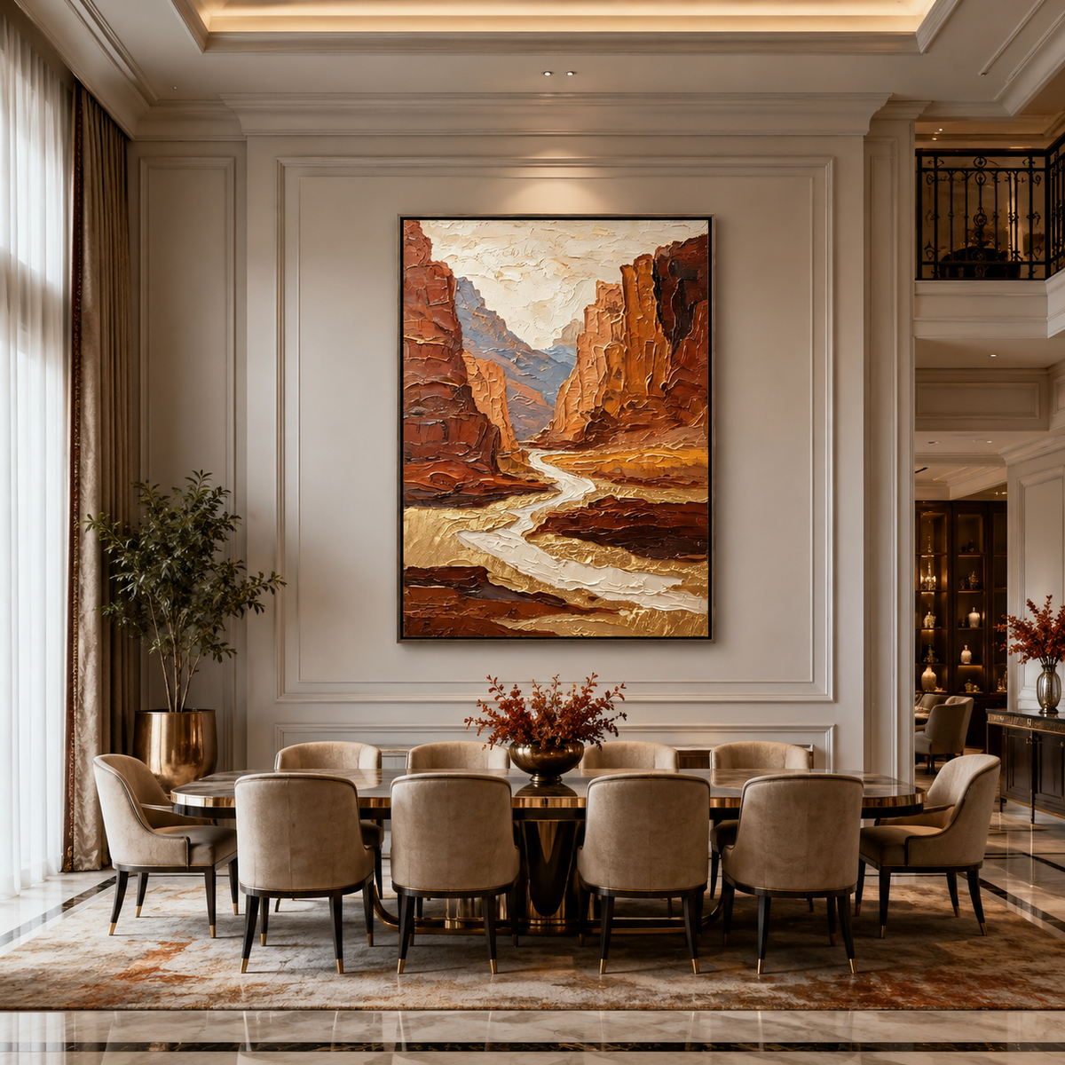 AVIORART Canyon Gold Wall Art Canvas