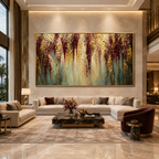 AVIORART Cascading Bloom Wall Art Canvas