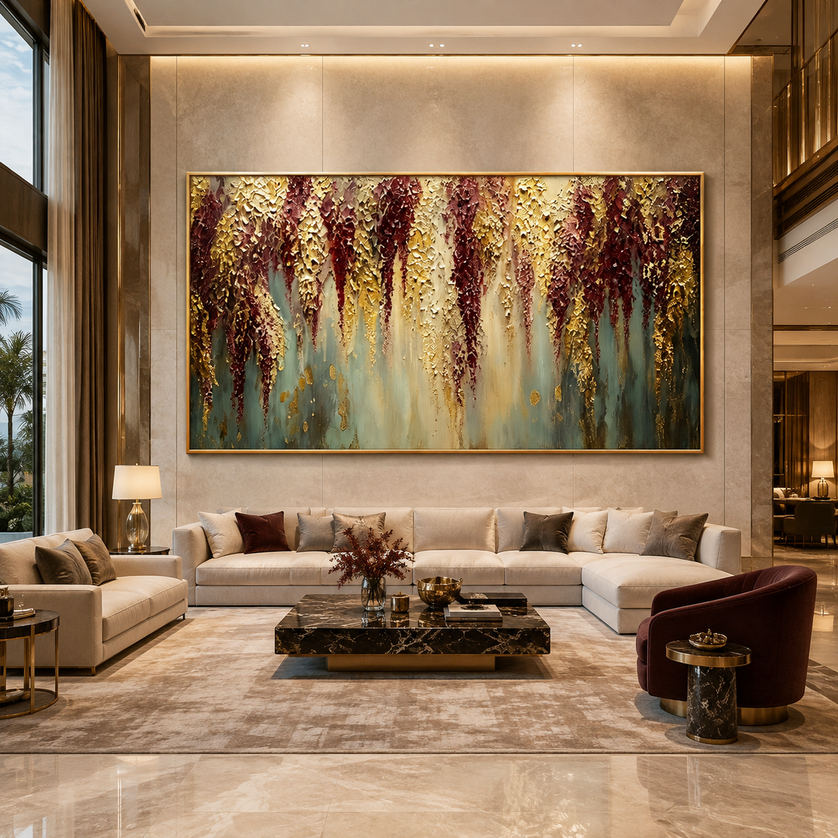 AVIORART Cascading Bloom Wall Art Canvas
