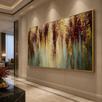 AVIORART Cascading Bloom Wall Art Canvas