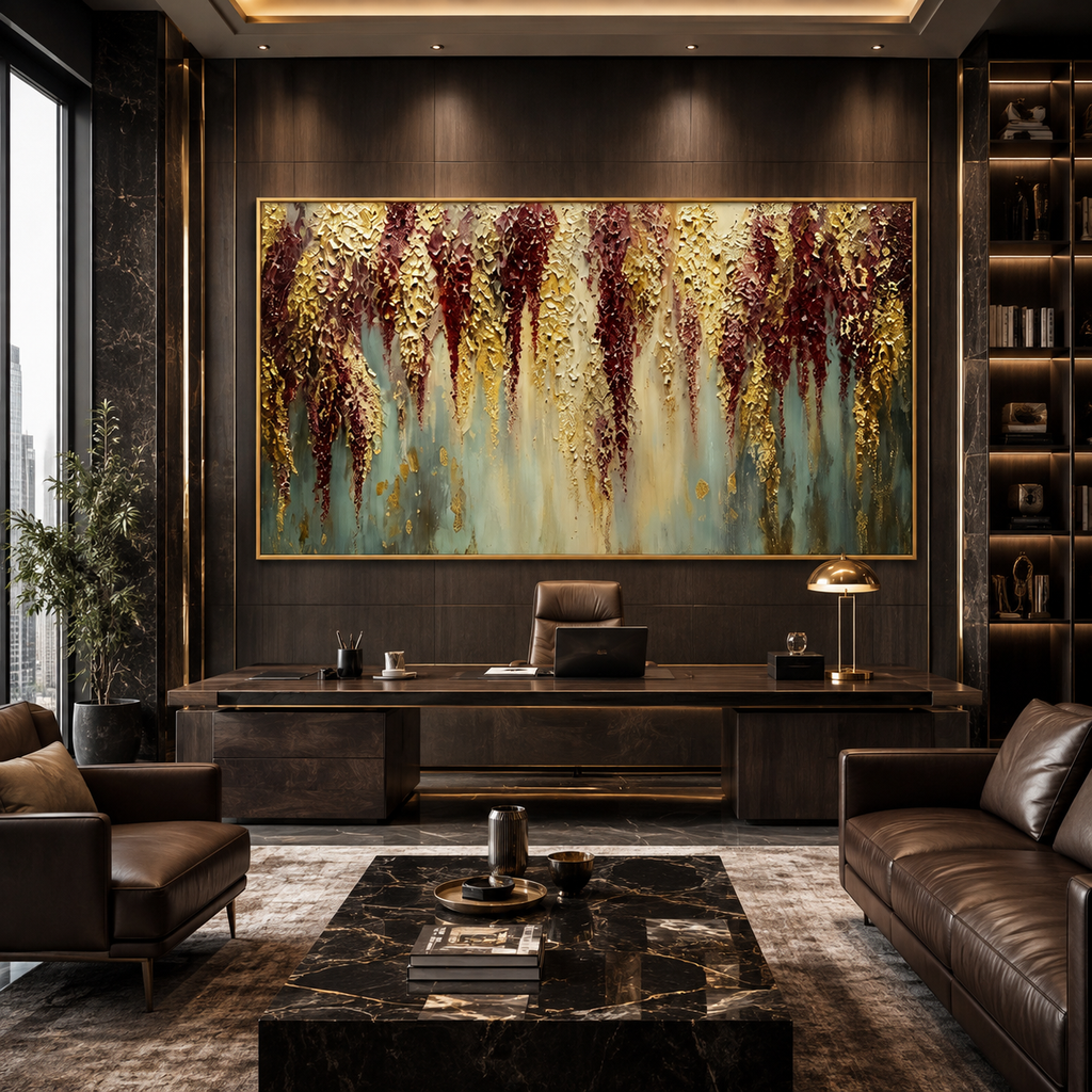 AVIORART Cascading Bloom Wall Art Canvas